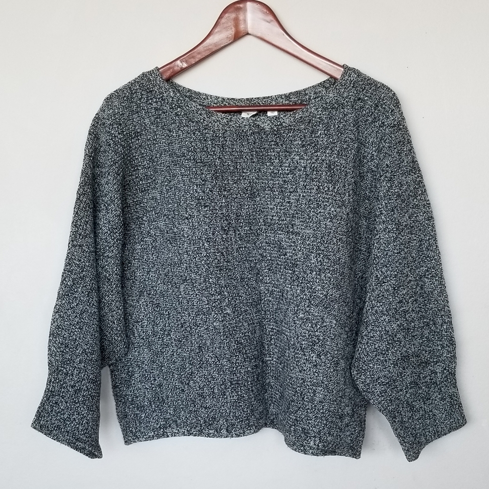 Wool blend flowy grey sweater
